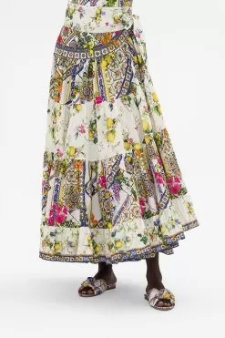 WRAP SKIRT WITH GATHERED PANELS CATERINA SPRITZ 12 WRAP SKIRT WITH GATHERED PANELS CATERINA SPRITZ -Fashion Store CAMILLA 00023766 WRAP SKIRT WITH GATHERED PANELS CATERINA SPRITZ 4