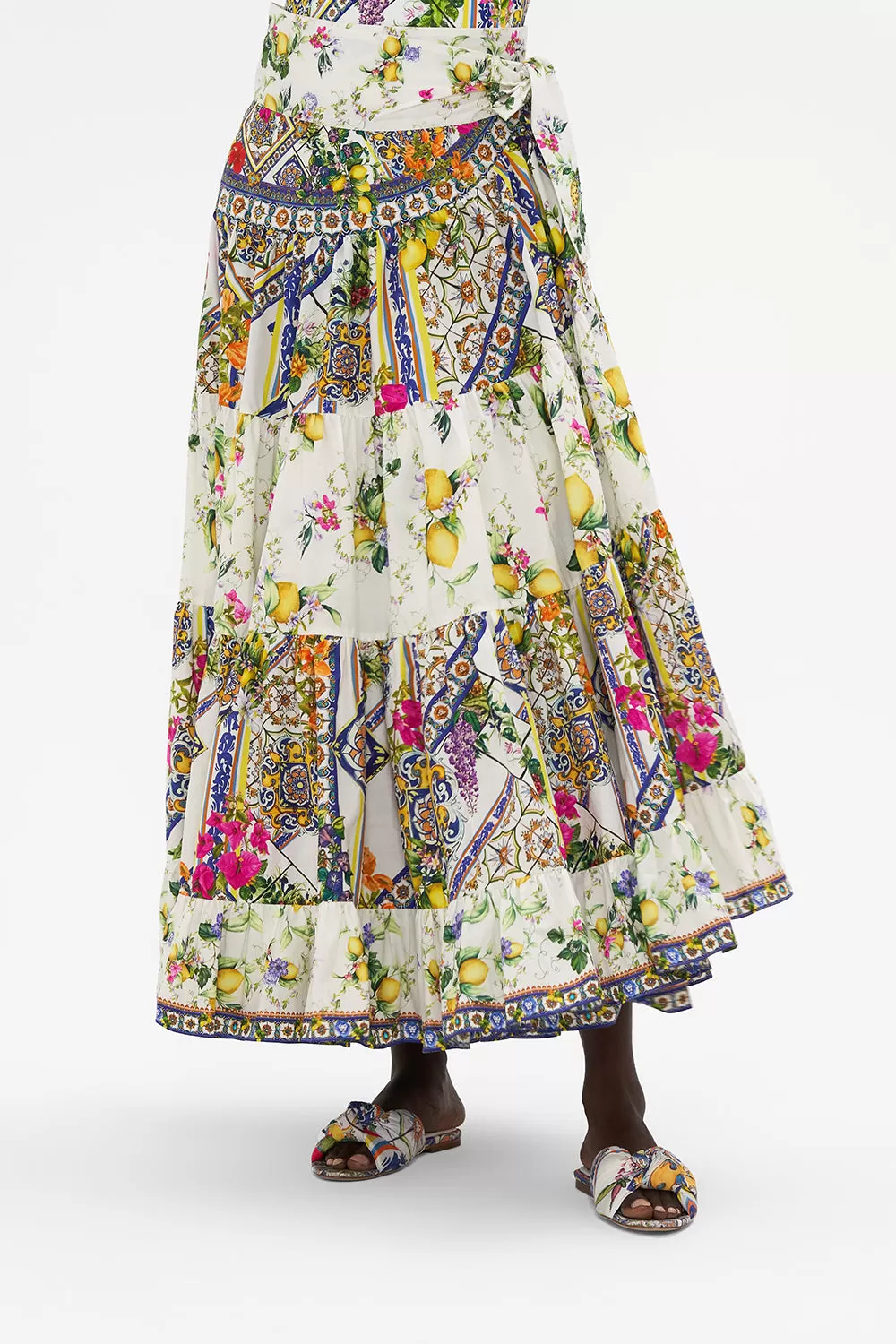 WRAP SKIRT WITH GATHERED PANELS CATERINA SPRITZ 7 WRAP SKIRT WITH GATHERED PANELS CATERINA SPRITZ - Image 5