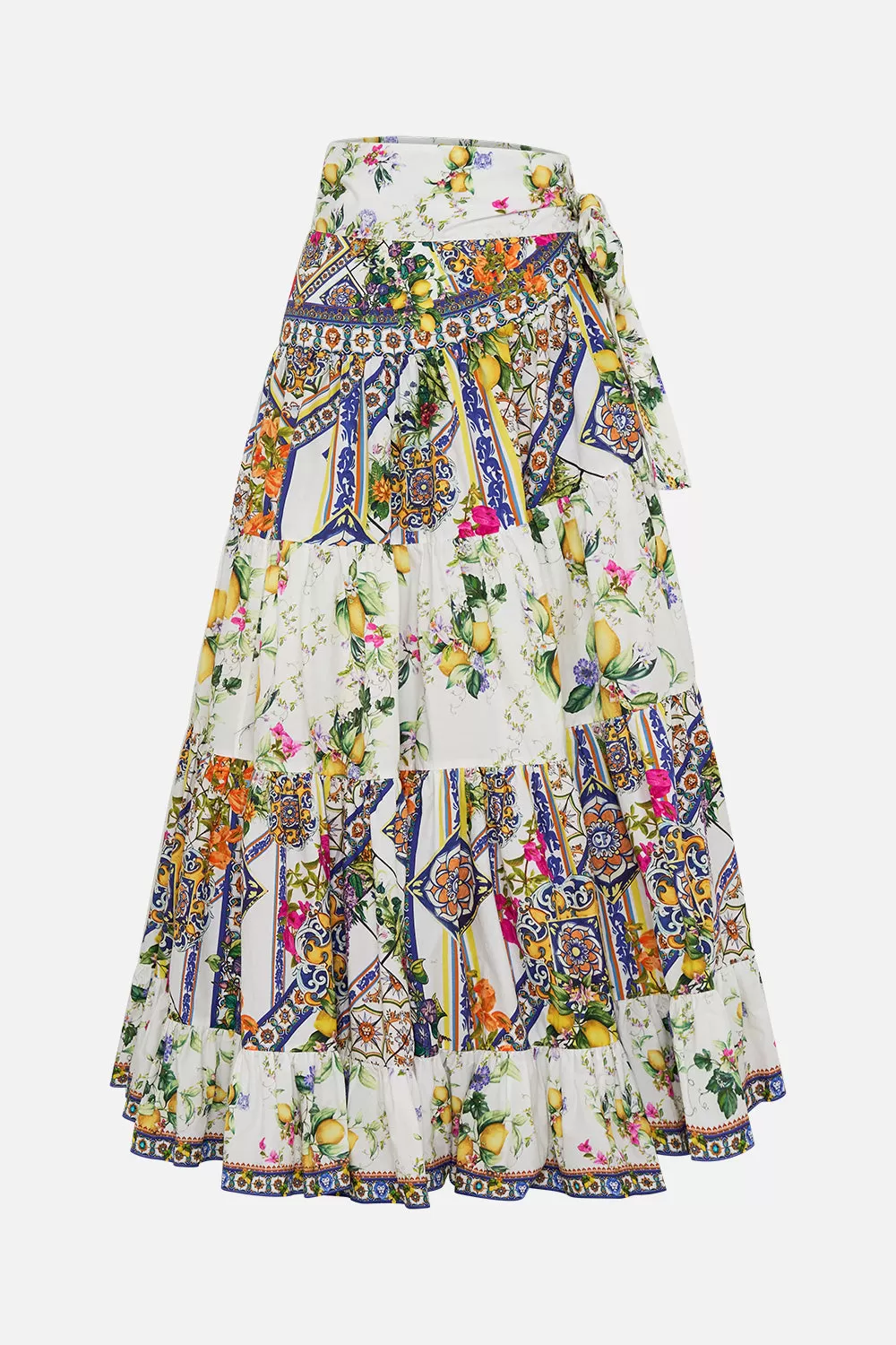 WRAP SKIRT WITH GATHERED PANELS CATERINA SPRITZ 5 WRAP SKIRT WITH GATHERED PANELS CATERINA SPRITZ - Image 3