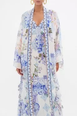 FLARE SLEEVE LONG ROBE PAINT ME POSITANO -Fashion Store CAMILLA 00023812 FLARE SLEEVE LONG ROBE PAINT ME POSITANO 4