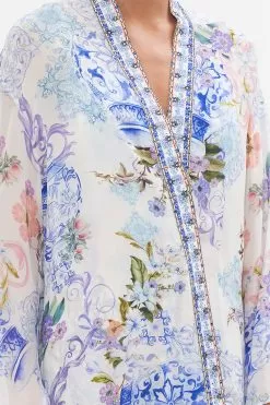 FLARE SLEEVE LONG ROBE PAINT ME POSITANO -Fashion Store CAMILLA 00023812 FLARE SLEEVE LONG ROBE PAINT ME POSITANO 5