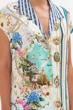 BUTTON THROUGH COLLARED TOP AMALFI LULLABY -Fashion Store CAMILLA 00023885 BUTTON THROUGH COLLARED TOP AMALFI LULLABY 5