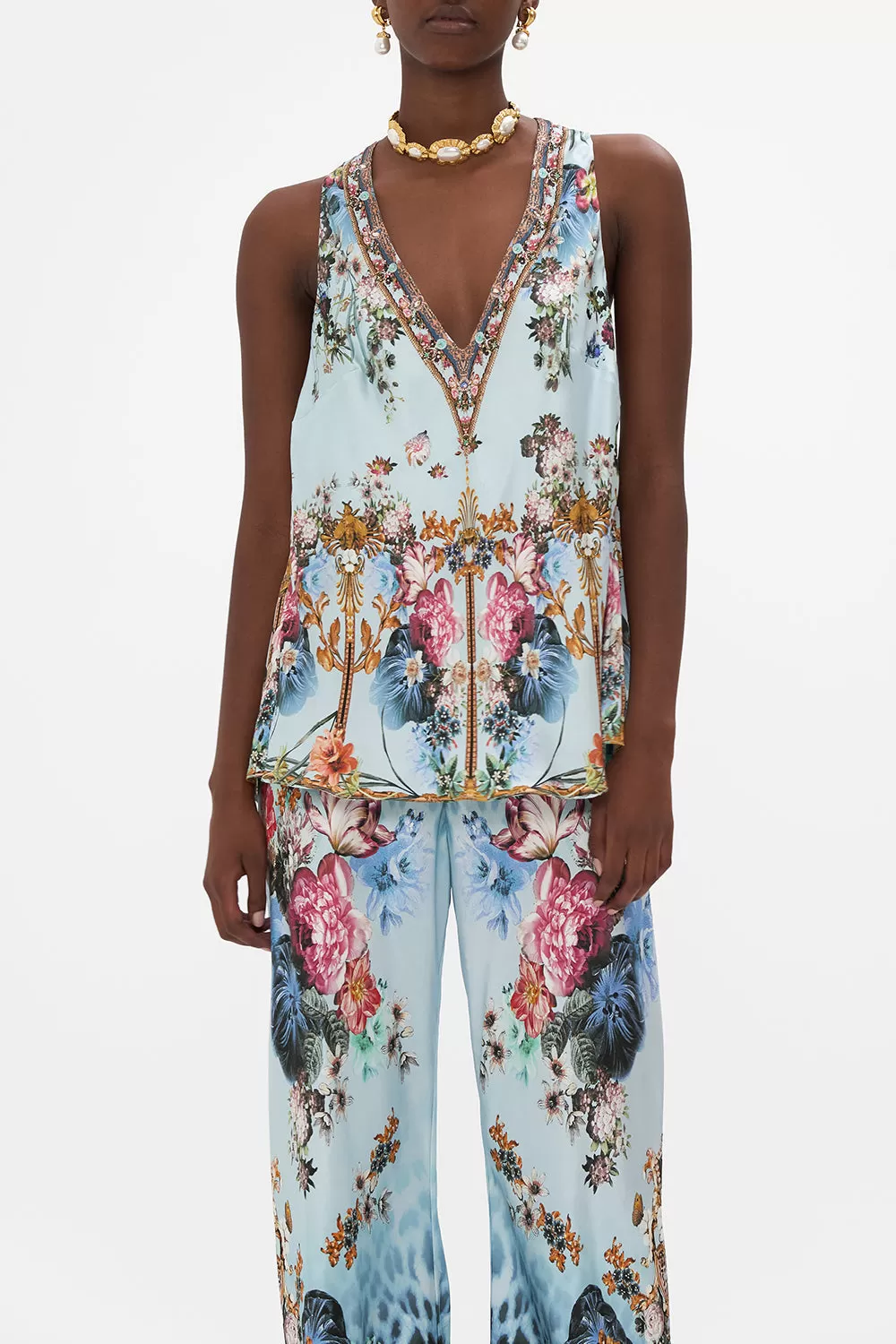 V NECK TOP WITH KNOT BACK LETTERS TO LEO 7 V NECK TOP WITH KNOT BACK LETTERS TO LEO - Image 5