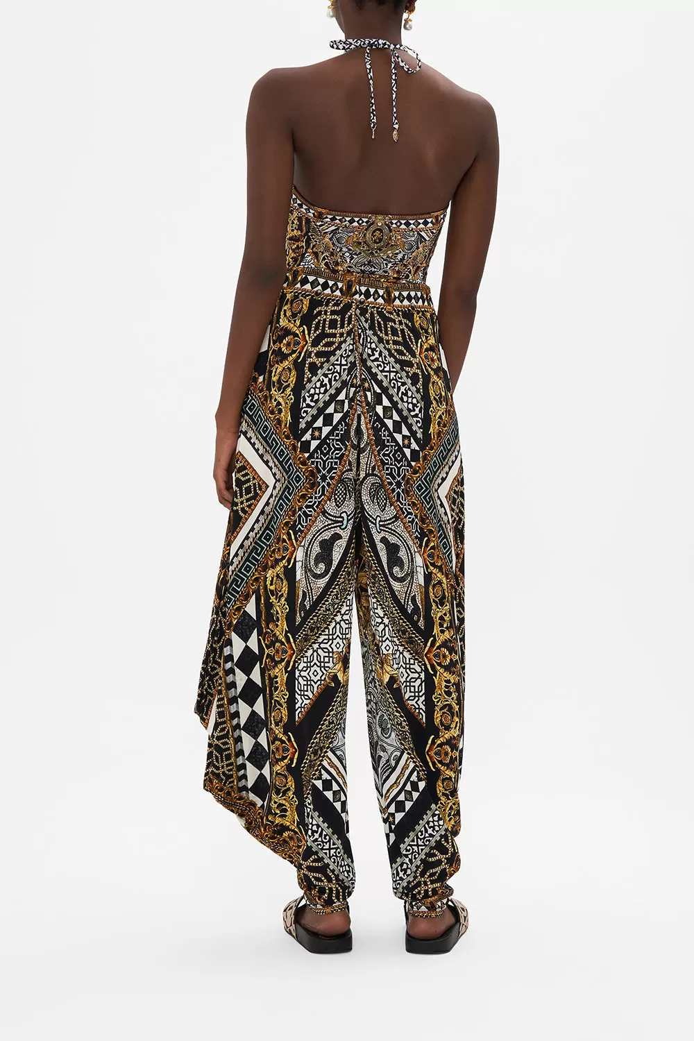 JERSEY DRAPE PANT WITH POCKET LOOK UP TESORO - Image 2