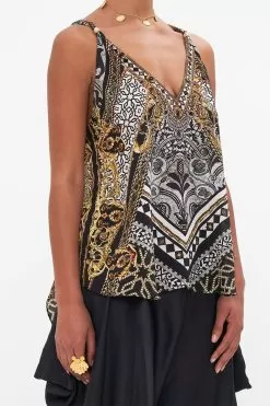 TANK TOP WITH STRAP BEAD DETAIL LOOK UP TESORO -Fashion Store CAMILLA 00023948 LOOKUPTESORO TANKTOPW STRAPBEADDETAIL 5