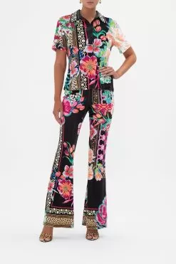 JERSEY FLARE PANT PRINTED PRIMA VERA