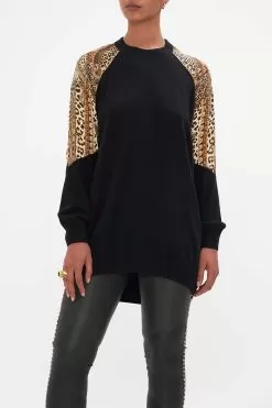 SILK SPLICED SHOULDER JUMPER STANDING OVATION -Fashion Store CAMILLA 00023995 STANDINGOVATION SILKSPLICEDSHOULDERJUMPER 4