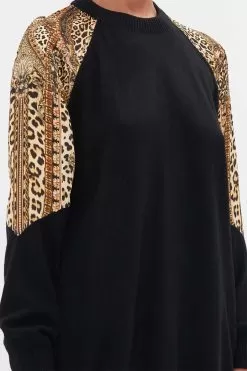 SILK SPLICED SHOULDER JUMPER STANDING OVATION -Fashion Store CAMILLA 00023995 STANDINGOVATION SILKSPLICEDSHOULDERJUMPER 5