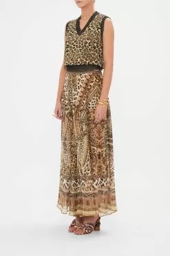 CROPPED JACQUARD KNIT VEST STANDING OVATION -Fashion Store CAMILLA 00024003 CROPPEDKNITVEST STANDINGOVATION 2