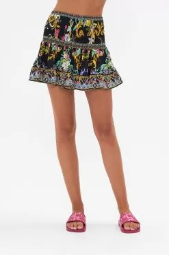 SHORT SHIRRED SKIRT MEET ME IN MARCHESA -Fashion Store CAMILLA 00024061 SHORT SHIRRED SKIRT MEET ME IN MARCHESA 4