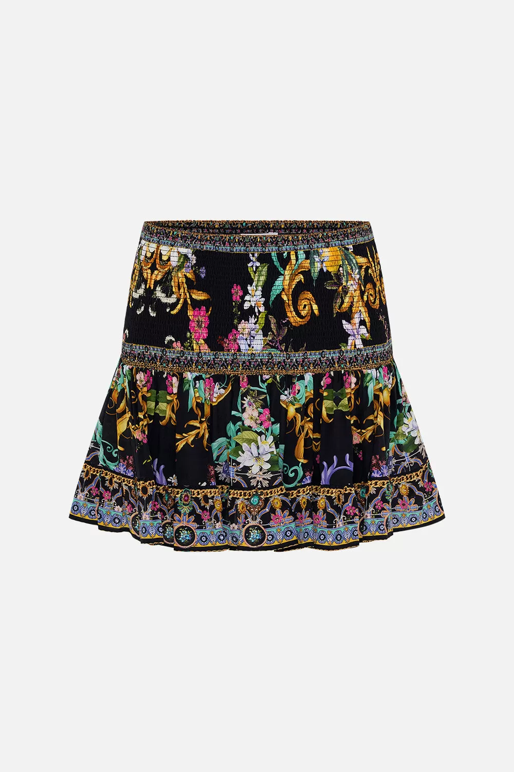 SHORT SHIRRED SKIRT MEET ME IN MARCHESA - Image 3