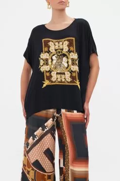 LOOSE FIT ROUND NECK TEE - BLACK FEELING FRESCO 13 LOOSE FIT ROUND NECK TEE - BLACK FEELING FRESCO -Fashion Store CAMILLA 00024105 FEELINGFRESCO LOOSEFITROUNDNECKTEE 4 c9cd9aaf 50e3 487c b3ca 3c0c5f103f4d