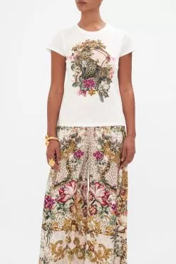 ORGANIC COTTON SLIM FIT TEE BAMBINO BLISS -Fashion Store CAMILLA 00024117 BAMBINOBLISS SLIMFITROUNDNECKT SHIRT SOLIDWHITE 4