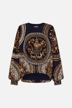 TUCK DETAIL SWEATER DUOMO KALEIDO 11 TUCK DETAIL SWEATER DUOMO KALEIDO -Fashion Store CAMILLA 00024219 TUCK DETAIL SWEATER DUOMO KALEIDO GHOST 1