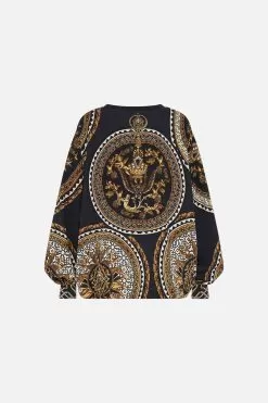 TUCK DETAIL SWEATER DUOMO KALEIDO 15 TUCK DETAIL SWEATER DUOMO KALEIDO -Fashion Store CAMILLA 00024219 TUCK DETAIL SWEATER DUOMO KALEIDO GHOST 2