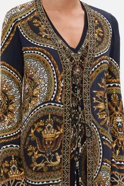 SPLICED LAYER WITH TIE DUOMO KALEIDO 12 SPLICED LAYER WITH TIE DUOMO KALEIDO -Fashion Store CAMILLA 00024232 SPLICED LAYER WITH TIE DUOMO KALEIDO 5