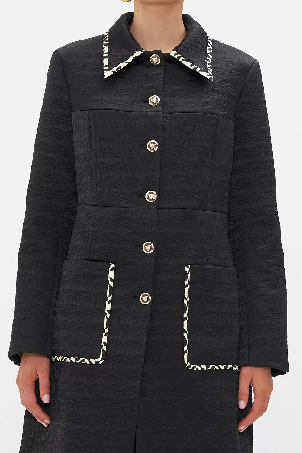 BUTTON FRONT COAT CIAO PALAZZO 8 BUTTON FRONT COAT CIAO PALAZZO - Image 6