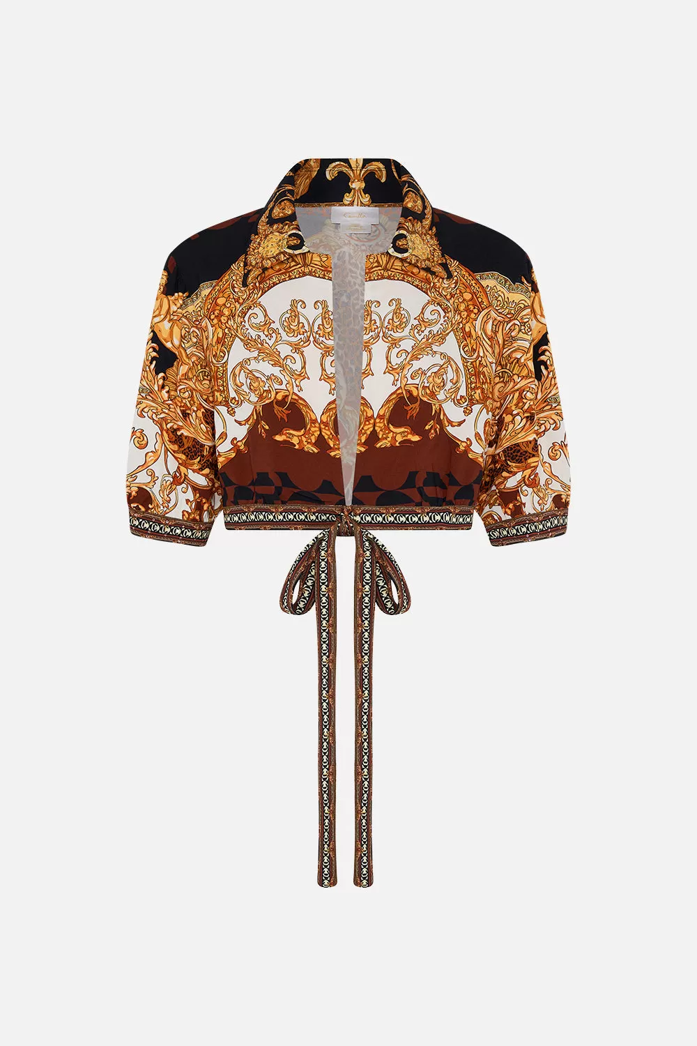 CROPPED TOP WITH TIE FRONT FEELING FRESCO 5 CROPPED TOP WITH TIE FRONT FEELING FRESCO - Image 3