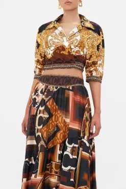 CROPPED TOP WITH TIE FRONT FEELING FRESCO 14 CROPPED TOP WITH TIE FRONT FEELING FRESCO -Fashion Store CAMILLA 00024402 FEELINGFRESCO CROPPEDTOPWITHTIEFRONT 4