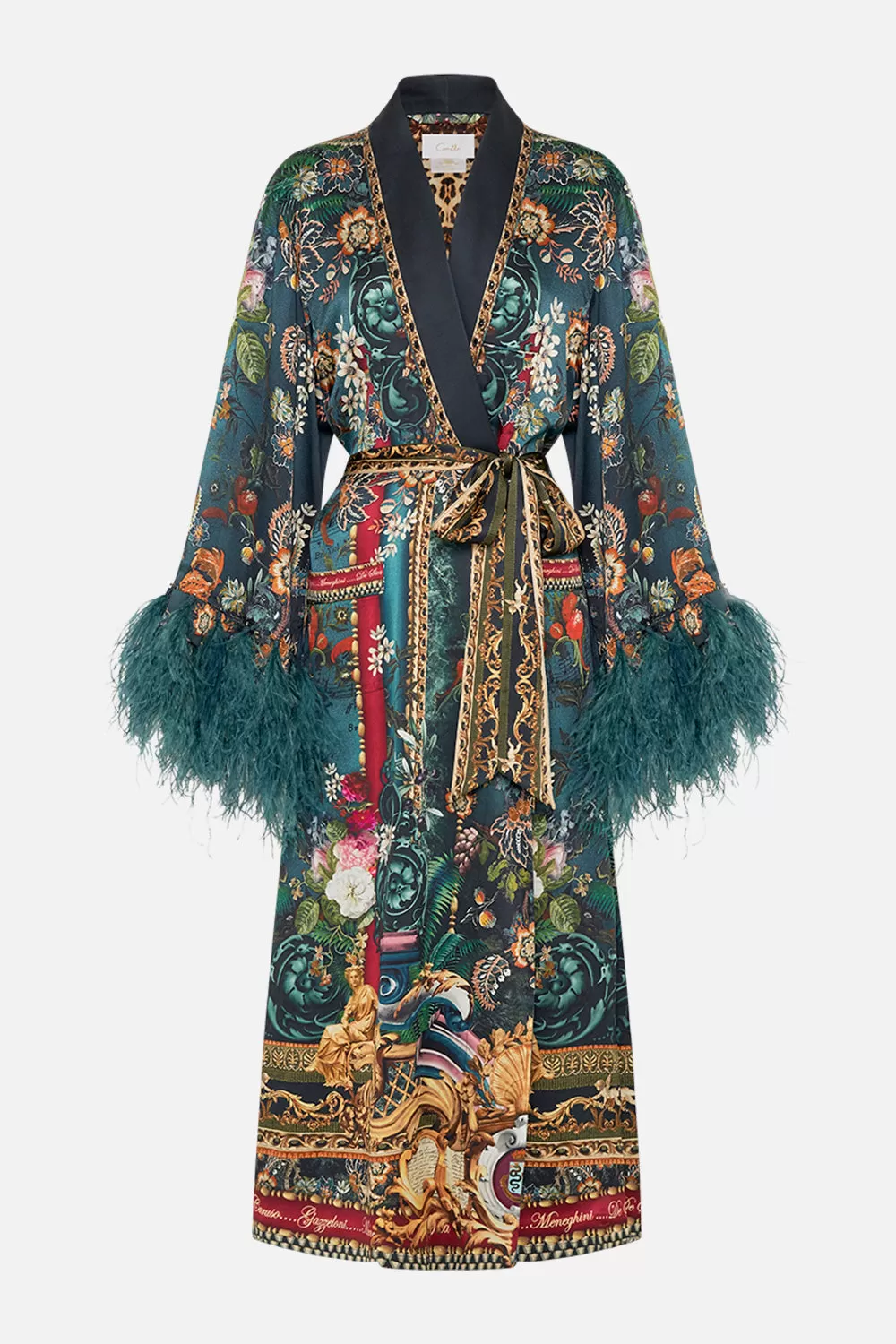 LONG ROBE WITH FLARED SLEEVE VERDIS WORLD - Image 3