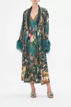 LONG ROBE WITH FLARED SLEEVE VERDIS WORLD -Fashion Store CAMILLA 00024741 VERDISWORLD LONGROBEWFLAREDSLEEVE 6