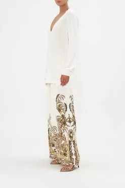 EMBELLISHED V NECK KNIT ROAD TO RICHESSE -Fashion Store CAMILLA 00024776 EMBELLISHED V NECK KNIT ROAD TO RICHESSE 2