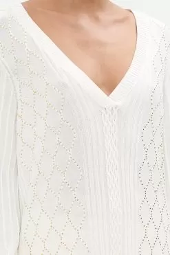 EMBELLISHED V NECK KNIT ROAD TO RICHESSE -Fashion Store CAMILLA 00024776 EMBELLISHED V NECK KNIT ROAD TO RICHESSE 5