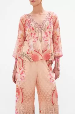 SHIRRED CUFF BLOUSE ADORE ME -Fashion Store CAMILLA 00024849 SHIRRED CUFF BLOUSE ADORE ME 4