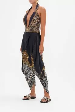 PLUNGE FRONT BODYSUIT WITH COLLAR DUOMO DYNASTY -Fashion Store CAMILLA 00024935 PLUNGE FRONT BODYSUIT WITH COLLAR DUOMO DYNASTY 2