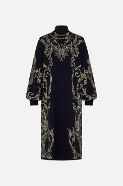 A-LINE COAT MOONLIGHT MELODIES -Fashion Store CAMILLA 00026425 A LINE COAT MOONLIGHT MELODIES GHOST 2