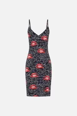 V NECK SLIP CHAOS MAGIC -Fashion Store CAMILLA 00026439 V NECK SLIP CHAOS MAGIC GHOST 1