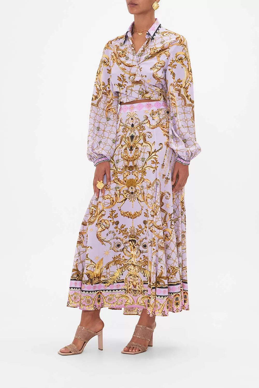 CROPPED WRAP SHIRT LAVENDER EVER AFTER 7 CROPPED WRAP SHIRT LAVENDER EVER AFTER - Image 5