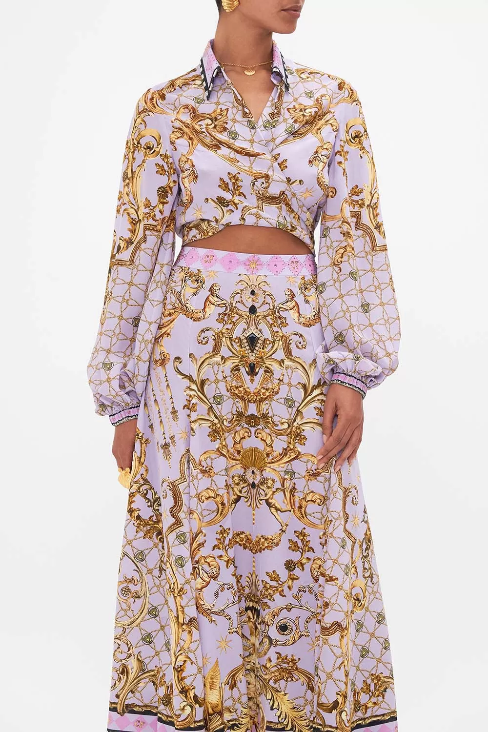 CROPPED WRAP SHIRT LAVENDER EVER AFTER 8 CROPPED WRAP SHIRT LAVENDER EVER AFTER - Image 6