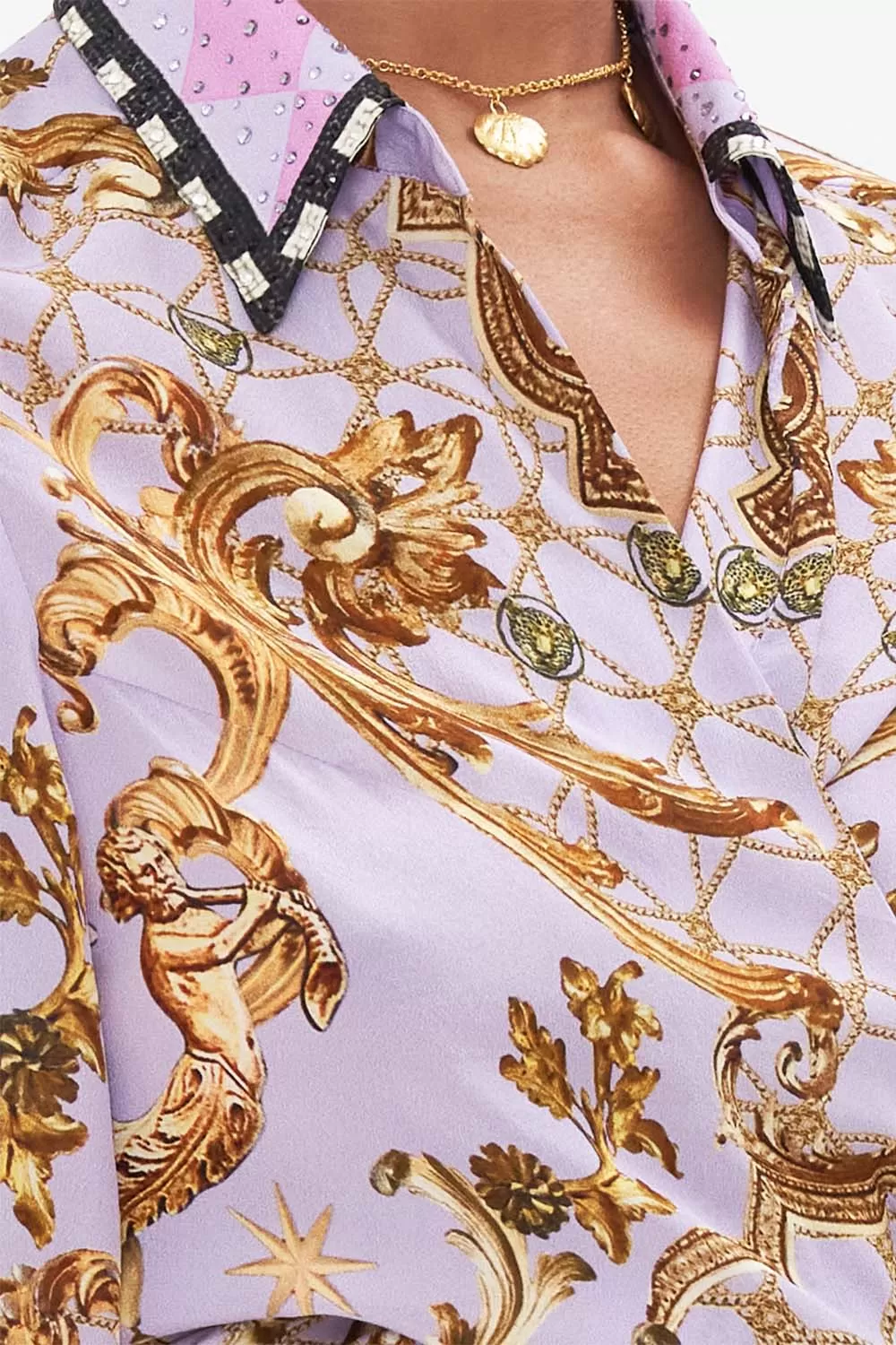 CROPPED WRAP SHIRT LAVENDER EVER AFTER 9 CROPPED WRAP SHIRT LAVENDER EVER AFTER - Image 7