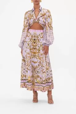 CROPPED WRAP SHIRT LAVENDER EVER AFTER 13 CROPPED WRAP SHIRT LAVENDER EVER AFTER -Fashion Store CAMILLA 00026549 LAVENDEREVERAFTER CROPPEDWRAPSHIRT 6