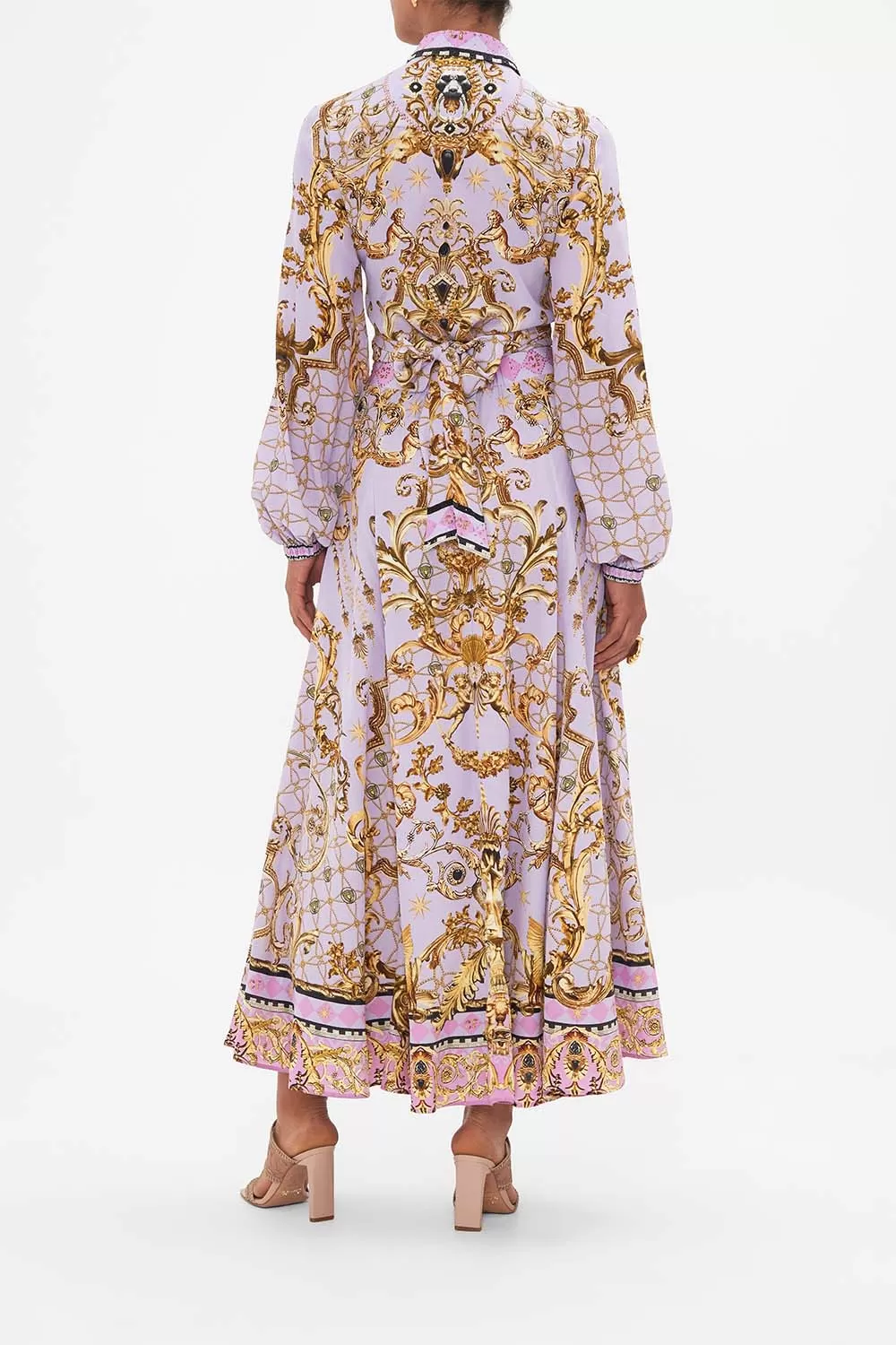 PANELLED FLARED LONG SKIRT LAVENDER EVER AFTER 4 PANELLED FLARED LONG SKIRT LAVENDER EVER AFTER - Image 2