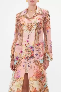 LONG BUTTON FRONT COAT LETTERS FROM THE PINK ROOM -Fashion Store CAMILLA 00026648 LETTERSFROMTHEPINKROOM LONGBUTTONFRONTCOAT 4