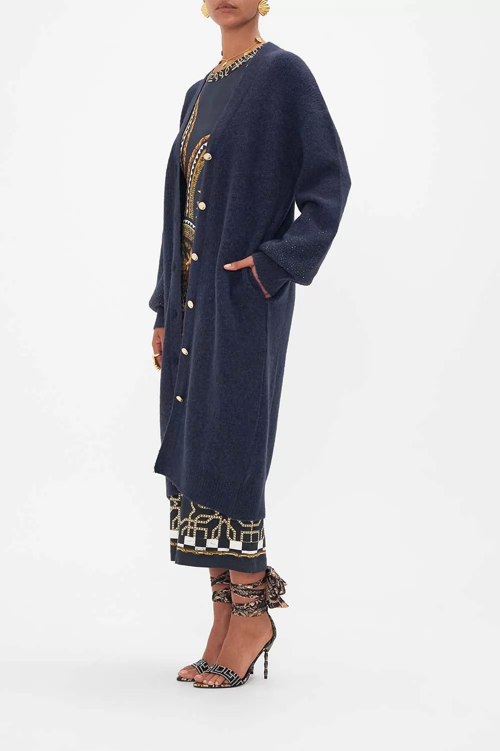 LONG COCOON CARDIGAN DUOMO KALEIDO 6 LONG COCOON CARDIGAN DUOMO KALEIDO - Image 4