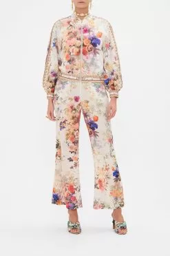 PANELLED SLEEVE BLOUSON BOMBER FRIENDS WITH FRESCOS