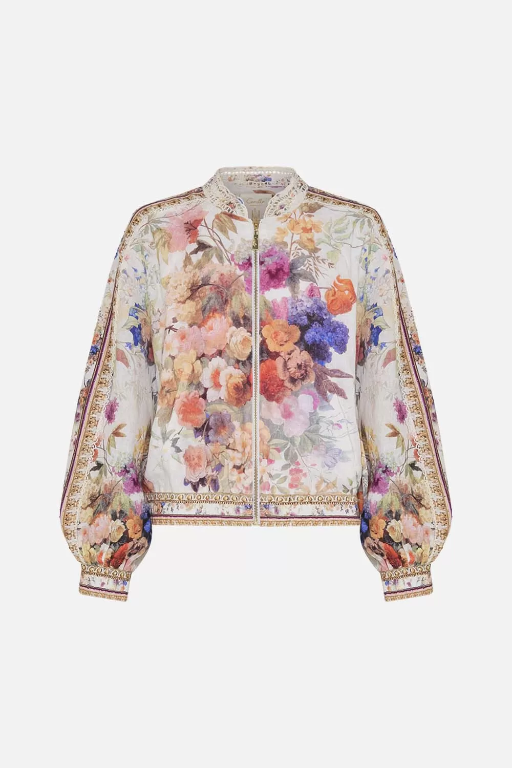 PANELLED SLEEVE BLOUSON BOMBER FRIENDS WITH FRESCOS 5 PANELLED SLEEVE BLOUSON BOMBER FRIENDS WITH FRESCOS - Image 3
