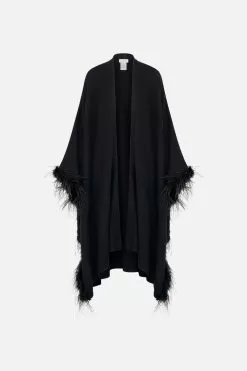 THROW OVER WITH FEATHERS A NIGHT AT THE OPERA -Fashion Store CAMILLA 00028083 THROWOVERWITHFEATHERSFLOW ANIGHTATTHEOPERA GHOST 1