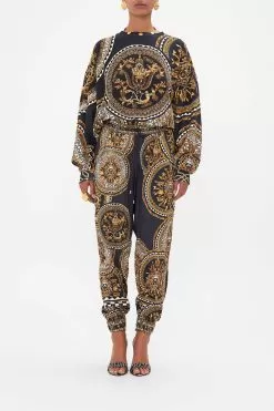 DROP CROTCH TRACK PANT DUOMO KALEIDO