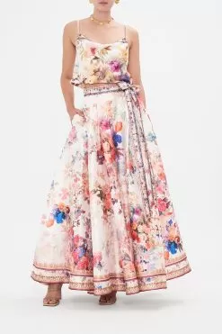 MAXI WRAP SKIRT FRIENDS WITH FRESCOS