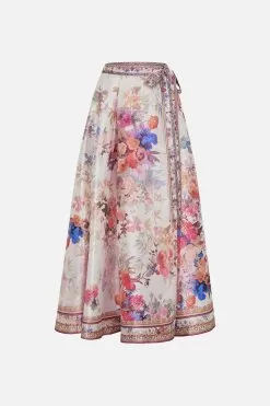 MAXI WRAP SKIRT FRIENDS WITH FRESCOS -Fashion Store CAMILLA 00028236 MAXI WRAP SKIRT FRIENDS WITH FRESCOS GHOST 1
