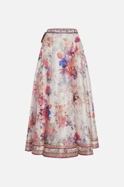 MAXI WRAP SKIRT FRIENDS WITH FRESCOS -Fashion Store CAMILLA 00028236 MAXI WRAP SKIRT FRIENDS WITH FRESCOS GHOST 2