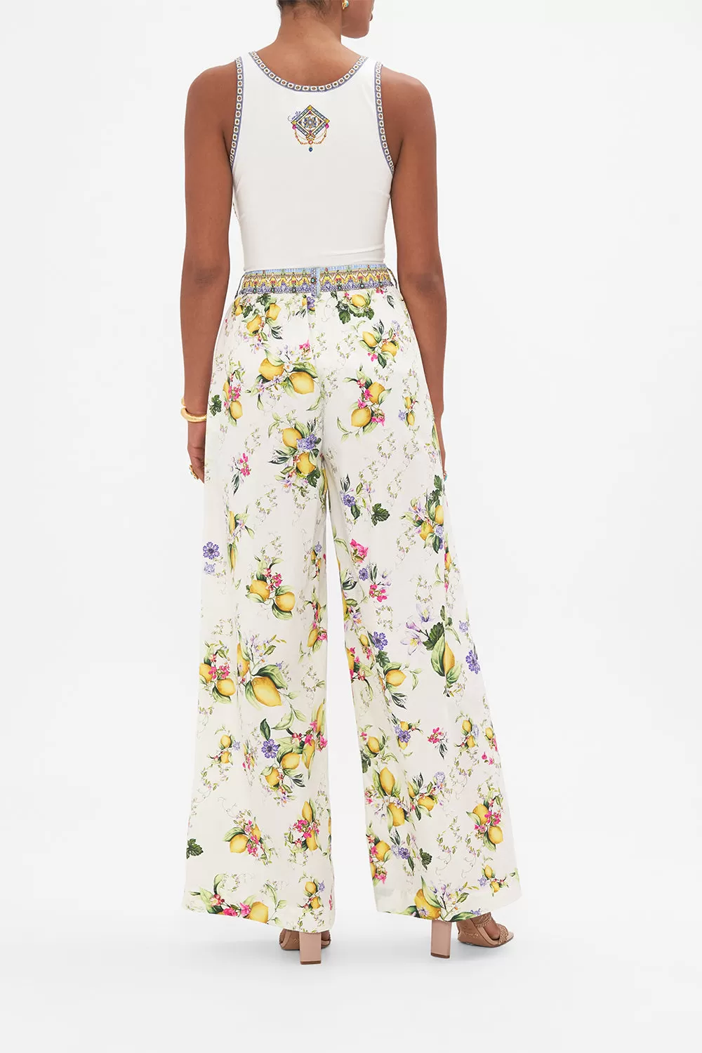 WIDE LEG WAISTED PANT CATERINA SPRITZ 4 WIDE LEG WAISTED PANT CATERINA SPRITZ - Image 2