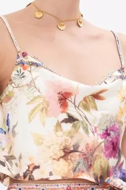 BIAS CROP CAMI FRIENDS WITH FRESCOS -Fashion Store CAMILLA 00028253 FRIENDSWITHFRESCOS BIASCROPCAMI 5