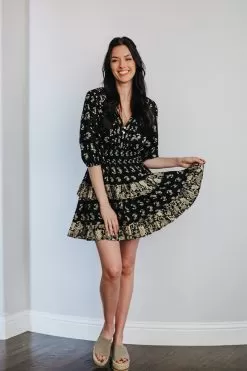 Mabel Printed Tiered Mini Dress -Fashion Store CFF74C09 9A62 43C0 A7EB F34DDBD8DAD8