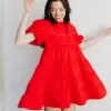Farrah Puff Sleeve Tiered Mini Dress -Fashion Store F7443271 D4DC 437B A3E2 066734A42F52