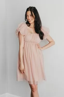 Be My Fairytale Mesh Babydoll Dress- Pink -Fashion Store FE63B1B1 C692 46AC A493 0EA1436C02DC
